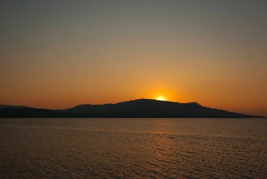 Západ slunce nad Pálavou