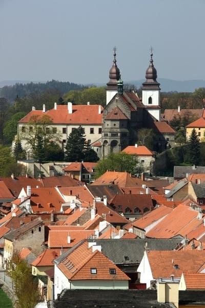 Třebíč - zámek s bazilikou