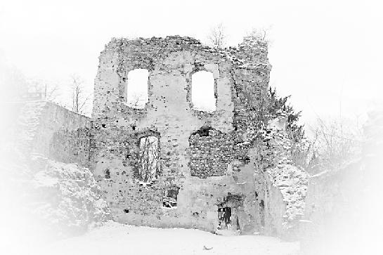Západní průčelí hradu Roupov